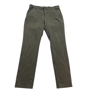 Mugsy Mens Olives Army Green Comfortable Chino Pants- Size 33x34- Model K4PNOL
